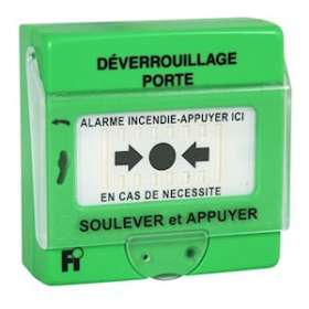 Alarme incendie - Déclencheur manuel à membrane déformable vert|Kaufel-KAU534116