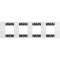 Plaque de finition Living Now Collection Les Blancs 4x2 modules finition Pixel|Bticino-TICBTKA4802M4MW