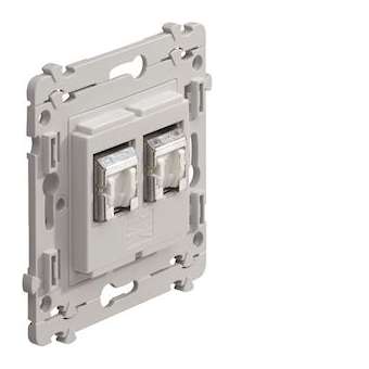 kallysta prise RJ45 double - catégorie 5e UTP pour Grade 1|Hager-HAGWK212