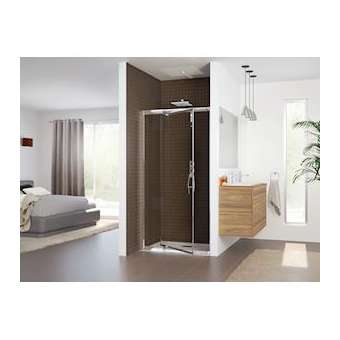 Paroi Corail 68-81 Chrome Depoli 1 Bande|Blanc aqua production-BL5PA631CD1BE