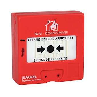 Alarme incendie - Déclencheur manuel à membrane déformable - Désenfumage|Kaufel-KAU535130