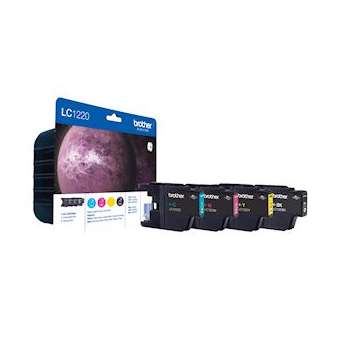 Pack blister de 4 cartouches d'encre pour DCP-J525W, DCP-J725DW, DCP-J92|Brother france-BRTLC1220VALBP