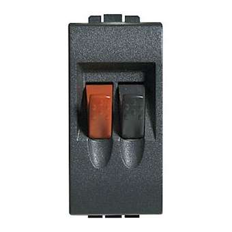 Connecteurs audio vidéo pour haut-parleur Livinglight - Anthracite - 1 module|Bticino-TICL4294