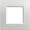Plaque Livinglight Naturalia 2 modules - Argent|Bticino-TICLNA4802AG