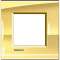 Plaque Livinglight Neutre 2 modules - Or|Bticino-TICLNA4802OA