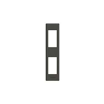 Plaque avec support Livinglight pour profilés ou saillie - Anthracite 2 modules|Bticino-TICLND4812AR
