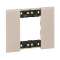 Plaque de finition Living Now Collection Les Sables 2 modules finition Aurore|Bticino-TICBTKA4802DM