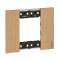 Plaque de finition Living Now Collection Les Sables 2 modules finition Chêne|Bticino-TICBTKA4802LM
