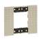 Plaque de finition Living Now Collection Les Blancs 2 modules finition Optic|Bticino-TICBTKA4802MM