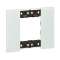 Plaque de finition Living Now Collection Les Blancs 2 modules finition Ciel|Bticino-TICBTKA4802DA