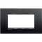 Plaque Livinglight Neutre 4 modules - Anthracite|Bticino-TICLNA4804AR