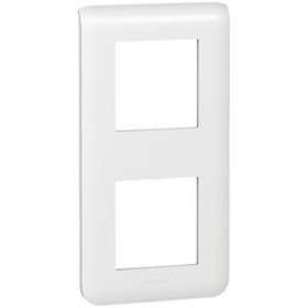 Plaque Mosaic 2x2 modules vertical - blanc|Legrand-LEG078822
