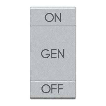 Manette Livinglight symbole ON, OFF et GEN 1 module - Tech|Bticino-TICNT4911AFN