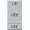 Manette Livinglight symbole ON , OFF et GEN 1 module - Tech