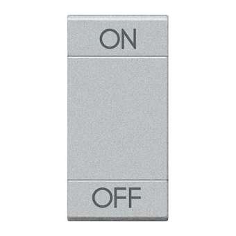 Manette Livinglight symbole ON et OFF 1 module - Tech|Bticino-TICNT4911AGN