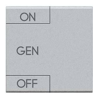 Manette Livinglight symbole ON, OFF et GEN 2 modules - Tech|Bticino-TICNT4911M2AFN