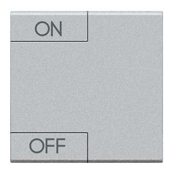 Manette Livinglight symbole ON et OFF 2 modules - Tech|Bticino-TICNT4911M2AGN
