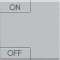 Manette Livinglight symbole ON et OFF 2 modules - Tech|Bticino-TICNT4911M2AGN