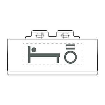 Kits de 50 pictogrammes éclairables avec symbole lumière lit - Tech|Bticino-TICNT4915SETBL