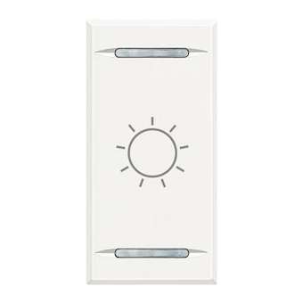 Manette Axolute symbole lumière type bascule 1 module - White|Bticino-TICHD4911BA