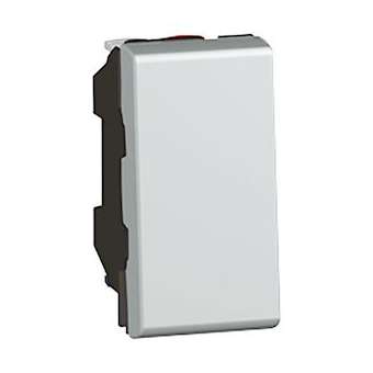 Poussoir 6A 250V~ Mosaic 1 module - alu|Legrand-LEG079230