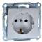 Merten M-Plan - prise 2P+T - std allemand - borne vis - aluminium|Schneider Electric-SCHMTN2300-0460