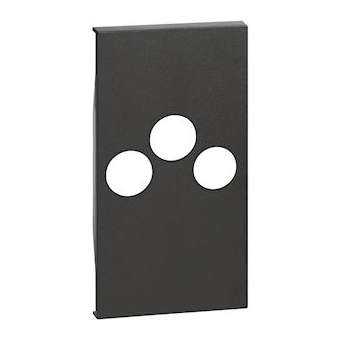 Enjoliveur Living Now pour prise TV-R-SAT 2 modules - noir|Bticino-TICBTKG26M2