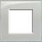 Plaque Livinglight Kristall 2 modules - Gris|Bticino-TICLNA4802KG
