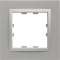 Kallysta épure plaque 1 poste peinture métal coloris Titane|Hager-HAGWKN811