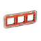 Support monobloc à vis 2+2+2 modules pour rénovation entraxe 57mm|Bticino-TICH4732-3