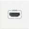 Prise HDMI typeA préconnectorisée version 2.0 Axolute - White - 2 modules|Bticino-TICHD4284