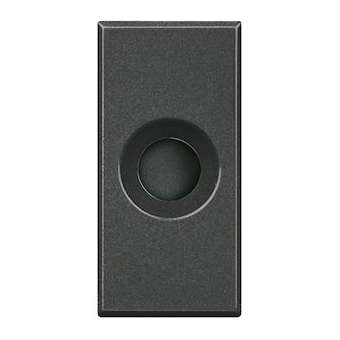 Sortie de câble D9mm - 1 module Axolute - finition Anthracite|Bticino-TICHS4953