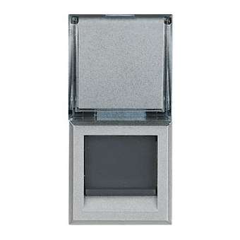 Prise RJ45 Axolute catégorie6A STP - finition Alu - 1 module|Bticino-TICHC4279C6A