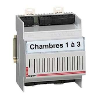 Module de gestion 3 directions pour la gestion de 3 chambres - 4 modules|Legrand-LEG078212