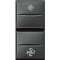 Double-poussoir avec stop pour VMC Axolute - finition Anthracite - 1 module|Bticino-TICHS4027VMC