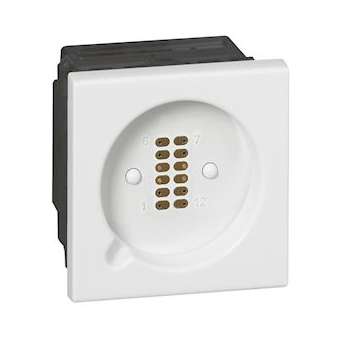 Prise pour manipulateur Mosaic 2 modules - blanc antimicrobien|Legrand-LEG078245