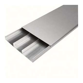 Goulotte acier 3 compartiments 38mm x 340mm pour sol béton|Hager-HAGUK340383