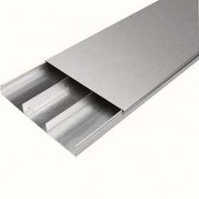 Goulotte acier 3 compartiments 38mm x 340mm pour sol béton|Hager-HAGUK340383