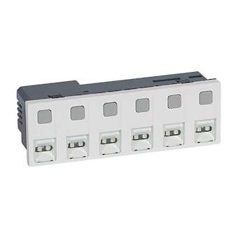 Bloc d'appel 6 directions Mosaic 6 modules pour alimentation extérieur TBTS 12V|Legrand-LEG076657