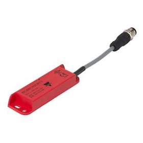 Capteur magnétique rectangulaire 1NO et 1NC sortie Droite câble PVC 0,1m M12 LED|Carlo gavazzi-CGPMC88CH1O1CRT1L