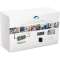 1 centrale IPEVIA 2 fils, 2 lecteurs LP402F, 5 badges BPSECUR, coffret, alim 12V