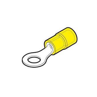 Cosse préisolée ronde jaune (4 à 6 mm²) - Diam. 14 mm|Cembre-CMBGF-M14