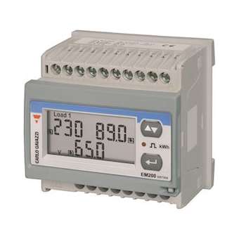 Compteur d'énergie 3Ph+N 400Vac sur TI rapport 5A RS485+impulsions MID rail DIN|Carlo gavazzi-CGPEM21072DAV53HOSPFAD