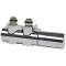 RTH FLEXODESIGN orientable à connexion centrale M30 F3/4E-M3/4E Chrome