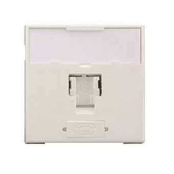 Face avant 45x45 pour 1 RJ45 vrac, Translucide|Corning Pouyet-POUFP4MF1KBND
