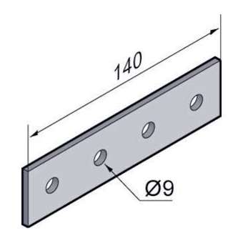 Rectangle 140x35, pour C35x35, Gamme SU 35, EZ|Niedax France-NDX019703