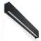 NINA 3 IRC80 L.600 DIR/INDI. 2X17W 2295Lm 4000K +DIFF. OPALE NOIR