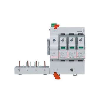 Bloc parafoudre adaptable typeT2 Imax 40kA/pôle - 3P+N 320V~ - 8 modules|Legrand-LEG412265