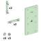 Linergy LGYE - Liaison plate entre JdB Vert/Horiz 3200A - avec visserie|Schneider Electric-SCHLVS04607