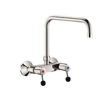 Mél. mural 60 l/min, bec orientable par-dessus D22 L.300|Delabie-DL55647T3